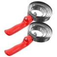 thumbnail image 1 of OFFIGAM Brosse à Poils de Cheval 2 Pcs avec Acier Inoxydable et Plastique pour et Nettoyage Manche Rouge, 1 of 8