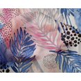 thumbnail image 5 of oneOone Silk Tabby Medium Blue Fabric Leaves Craft Projects Decor Fabric Printed By The Yard 42 Inch Wide-ZH, 5 of 5