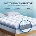 thumbnail image 3 of Cooling Thickened Mattress Pad Cover, 8-21 Inch Deep Pocket, Super Filled Polyester Fiber Plush Pillow Top, Breathable Quilted Mattress Pad, 3 of 7