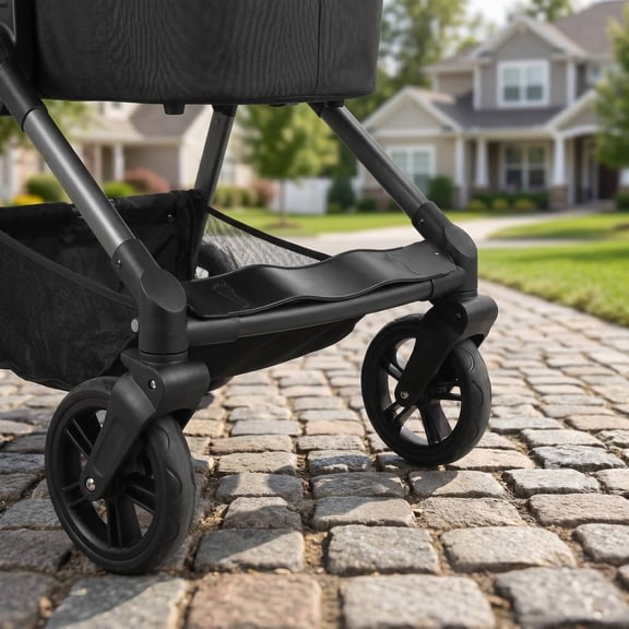 STOBOK Black Pushchair Footrest Replacement with Soft Padding, Anti- Design and Easy Installation for Stroller Comfort