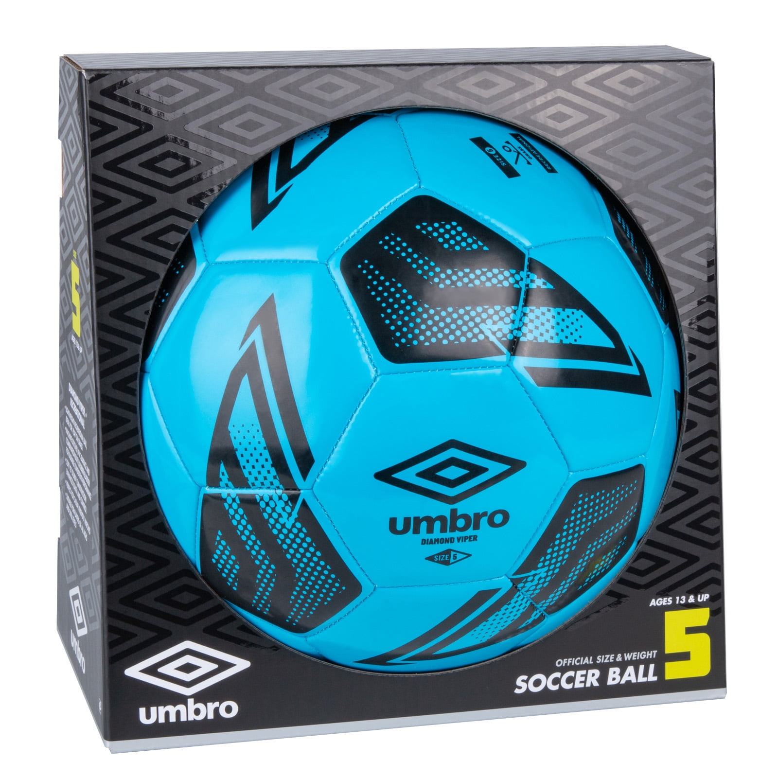 4 pack) Umbro Diamond Viper Size 5 Soccer Ball, Blue - Walmart.com
