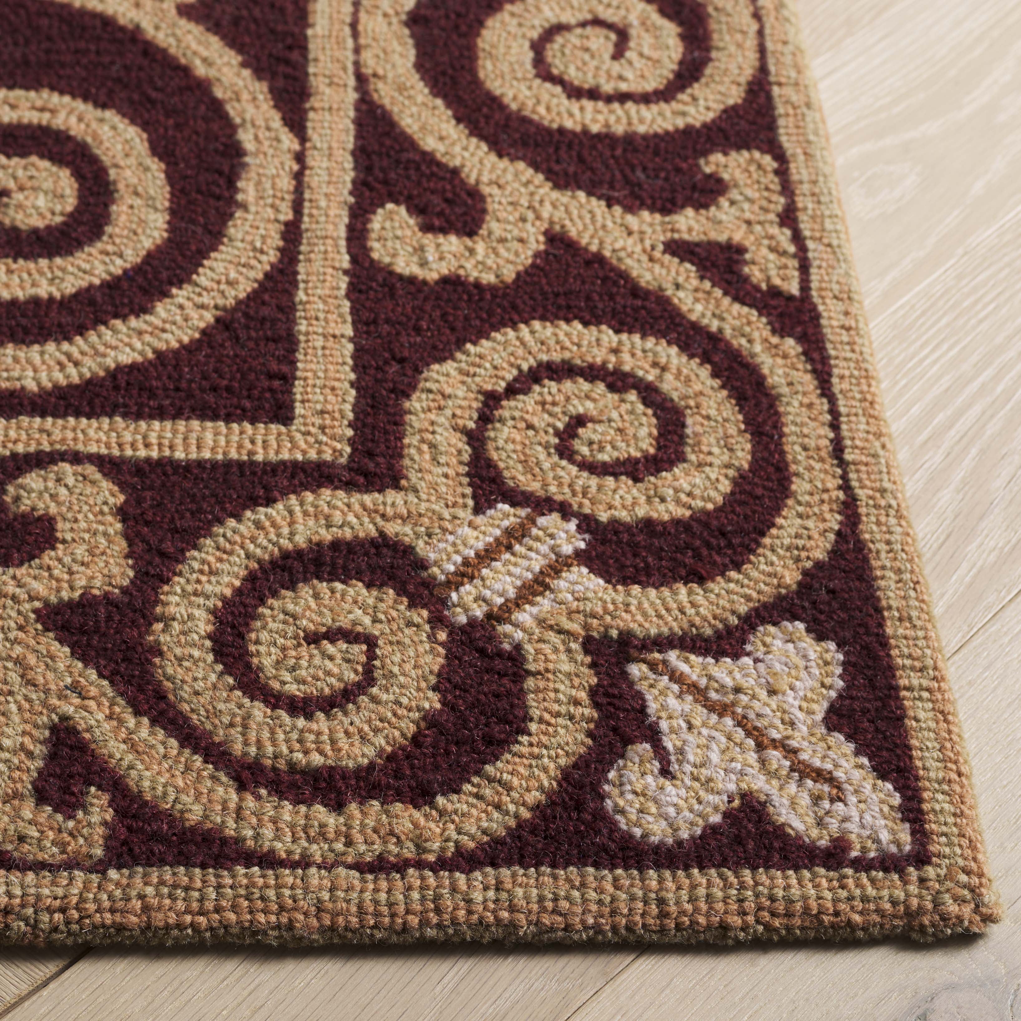 Safavieh Chelsea Aragon Oriental Wool Area Rug, Burgundy, 9' x 12'