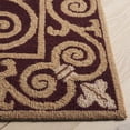 thumbnail image 4 of Safavieh Chelsea Aragon Oriental Wool Runner Rug, Burgundy, 2'6" x 8', 4 of 13