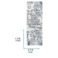 thumbnail image 6 of Livabliss Area Rugs for Living Room, 3x7 Sunderland Modern White Runner Rug, Bedroom Dining Room Home Decor Stain Resistant Carpet (2'7" x 7'3" Runner), 6 of 8