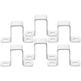 thumbnail image 2 of Miangastore 6pcs U-shaped Stainless Steel Square Tubing Clamps for Pipe Installation Projects Silver, 2 of 8