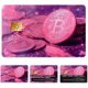 thumbnail image 1 of Pegatinas para tarjetas de crédito y débito, color rosa, resistentes al agua y a los arañazos, atractivas, personalizables, 4 estilos para tarjetas de transporte., 1 of 8