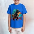 thumbnail image 2 of Hessimy Boys Kids Youth Mesh Athletic Quick Dry T Shirts Short Sleeve Moisture Wicking Tee Shirts Active Tops,Mesh Tee(Blue,7-8 Years), 2 of 5