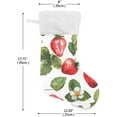thumbnail image 2 of GZHJMY Strawberry Christmas Stocking, Personalized Large Candy Stocking Hanging Gift, Xmas Stockings Decoration for Family Holiday Party Ornaments Decor Fireplace, 2 of 7