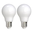 thumbnail image 2 of Bulbrite Pack of (2) 9 Watt Dimmable Milky Finish A19 Medium (E26) LED Light Bulb - 1100 Lumens, 3000K, 2 of 13