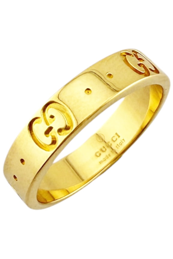 Pre-Owned Gucci Icon Ring, 18K Yellow Gold, Women's