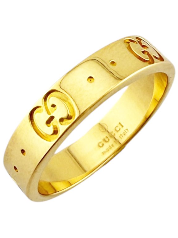 Pre-Owned Gucci Icon Ring, 18K Yellow Gold, Women's