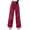 Red, variant on WIZUTIZ Work Pants Women Thin Trendy Relaxed Fit Wide Leg Sweatpants Elastic Spandex High Waist Palazzo Pants Solid Drawstring Cargo Pants with Pockets Beach Pants Activewear Travel Green