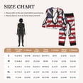 thumbnail image 4 of Uemuo Vintage Baseball American Flag Pattern Womens Pajama Sets,PJ Set for Women,Pajamas for Women Logo,Long Sleeve Pajama Set for Women,Soft Long Sleeve Top With Pants-Large, 4 of 7