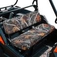 thumbnail image 2 of ZIATUBLES 2-Pack Universal Fit UTV Seat Covers, Camo Hunting Leaf Twig Waterproof Polyester for Kawasaki Mule 4010 3010 Bench Seats - Replacement Protector Set, Weather Resistant Accessories, 2 of 8