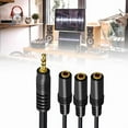 thumbnail image 2 of 1 in 3/4/5/6 Out 3.5mm AUX Cord Male to Female Stereo AUX Converters Wire Splitter Cable Line for Headphones Speaker, 2 of 10