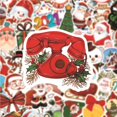 thumbnail image 2 of Injueey 100X pegatina de Navidad decoración de pared fina artesanía operación Simple calcomanía de Navidad exquisitos suministros de Kits de decoración para fiestas, 2 of 6