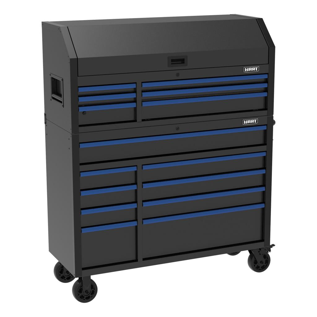 HART 52-Inch 6-Drawer Heavy-Duty Steel Tool Chest, Lockable Garage Storage Organizer