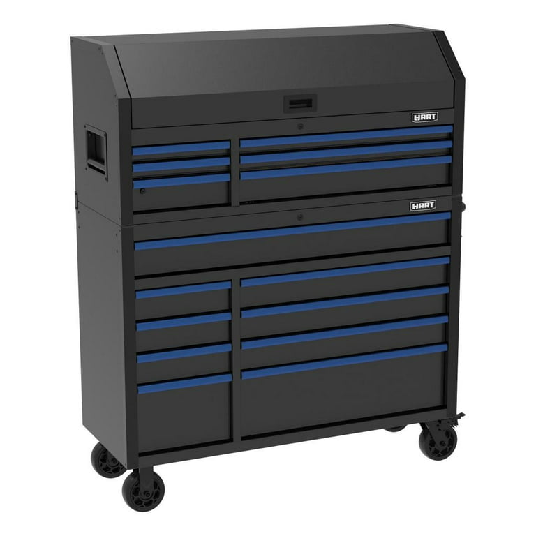 HART 52-Inch 6-Drawer Heavy-Duty Steel Tool Chest, Lockable Garage