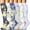 A, variant on 6 Pairs Compression Socks for Women Circulation 20-30mmHg Crazy, Cute, Socks Support for Running, Cycling