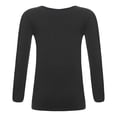 thumbnail image 2 of Alvivi Kids Girls Fleece Lined Thermal Underwear Tops Long John Base Layer Undergarments Shirt Type A Black 4-6, 2 of 7