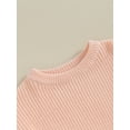 thumbnail image 6 of Wassery Infant Baby Girls Sweaters Toddler Girls Ruffle Long Sleeve Crew Neck Loose Knitted Pullovers 3 6 9 12 18 24 Months Newborn Girls Fall Winter Warm Clothes, 6 of 9