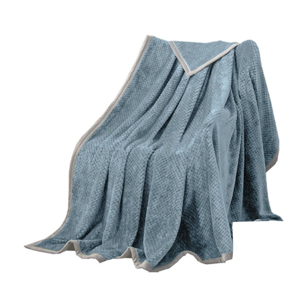 Manta para siesta en la oficina, funda para sofá, manta de felpa a cuadros de pino, terciopelo suave y acogedora, funda para sofá cama, sala de estar, dormitorio, uso doméstico en interiores.