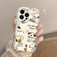thumbnail image 3 of Iively-Funda de Snoopy de dibujos animados para iPhone, carcasa de teléfono con ondas de aceite para Apple iPhone 15, 14, 13, 12, 11, XS, XR, X Pro Max Plus, 3 of 5