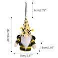 thumbnail image 2 of Bee Day with Tentacles Faceless Doll Doll Bee with Lamp Gnome, 2 of 9