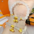 thumbnail image 2 of K-KED Real Pure 24k Yellow Gold Bracelet 3D Lotus Tube Bead White Chalcedony 7inchL-With Gold Bead-0.7-1g, 2 of 6