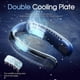 thumbnail image 3 of Bladeless Cooling Neck Fan, Hands Free Semiconductor Cooling Chip Hanging Personal Fans, 4000 mAh Rechargeable Battery Powered, One-Button Cooling Lea, 3 of 5