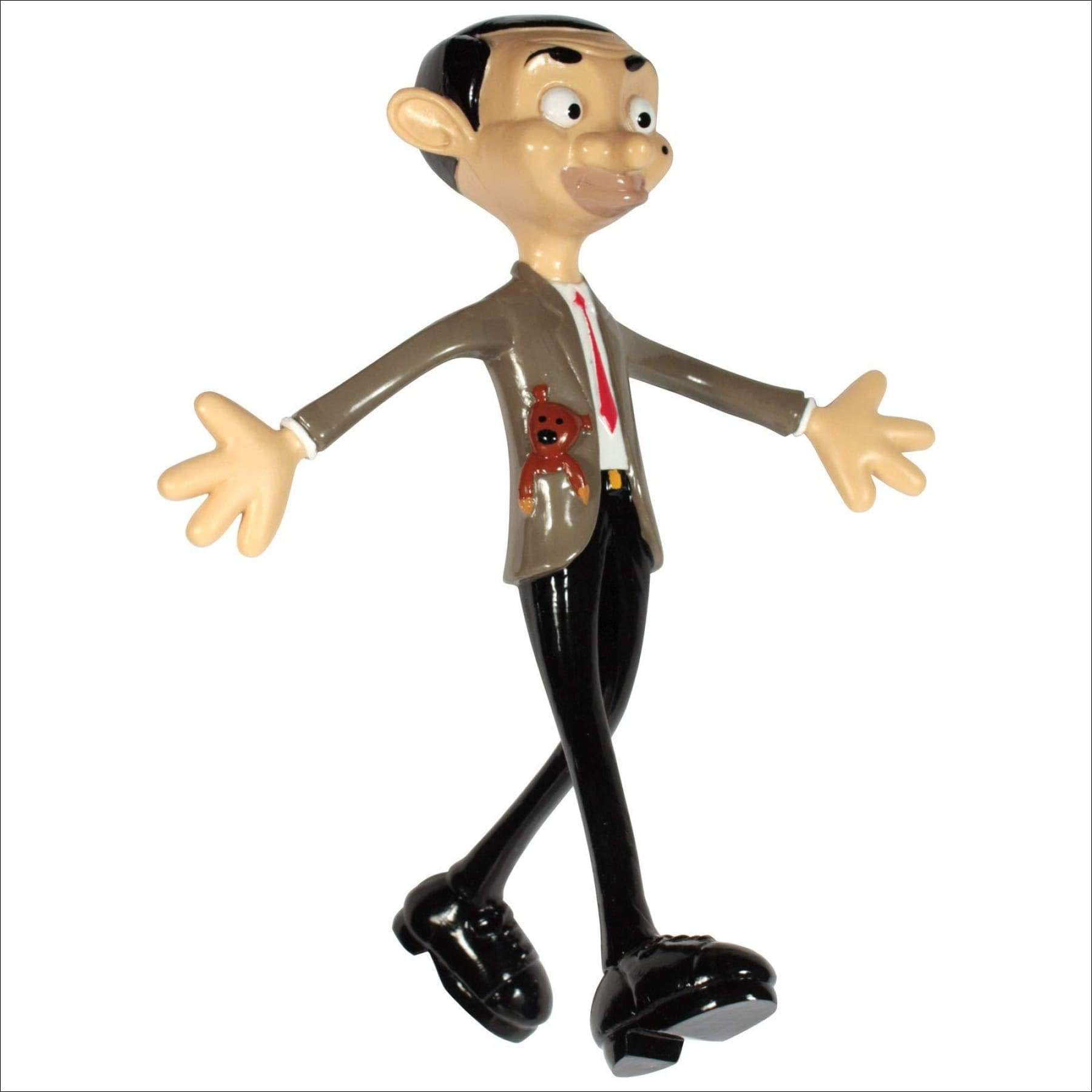 NJ Croce Mr. Bean Bendable Figure - Poseable Collectible Action