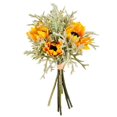 thumbnail image 1 of Vickerman FR190778 14 in. Yellow Sunflower Succulent Bouquet, 1 of 2