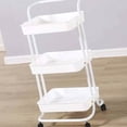 thumbnail image 2 of Organizer Heavy Duty 3 Tier Utility Rolling Cart Stylish Multifunctional Storage Organizer For Kitchen Bathroom Living Room, 2 of 5