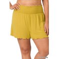 thumbnail image 2 of Zenana Women & Plus Size Smocked Waist Lightweight Casual Athletic Lounge Comfy Shorts, 2 of 4