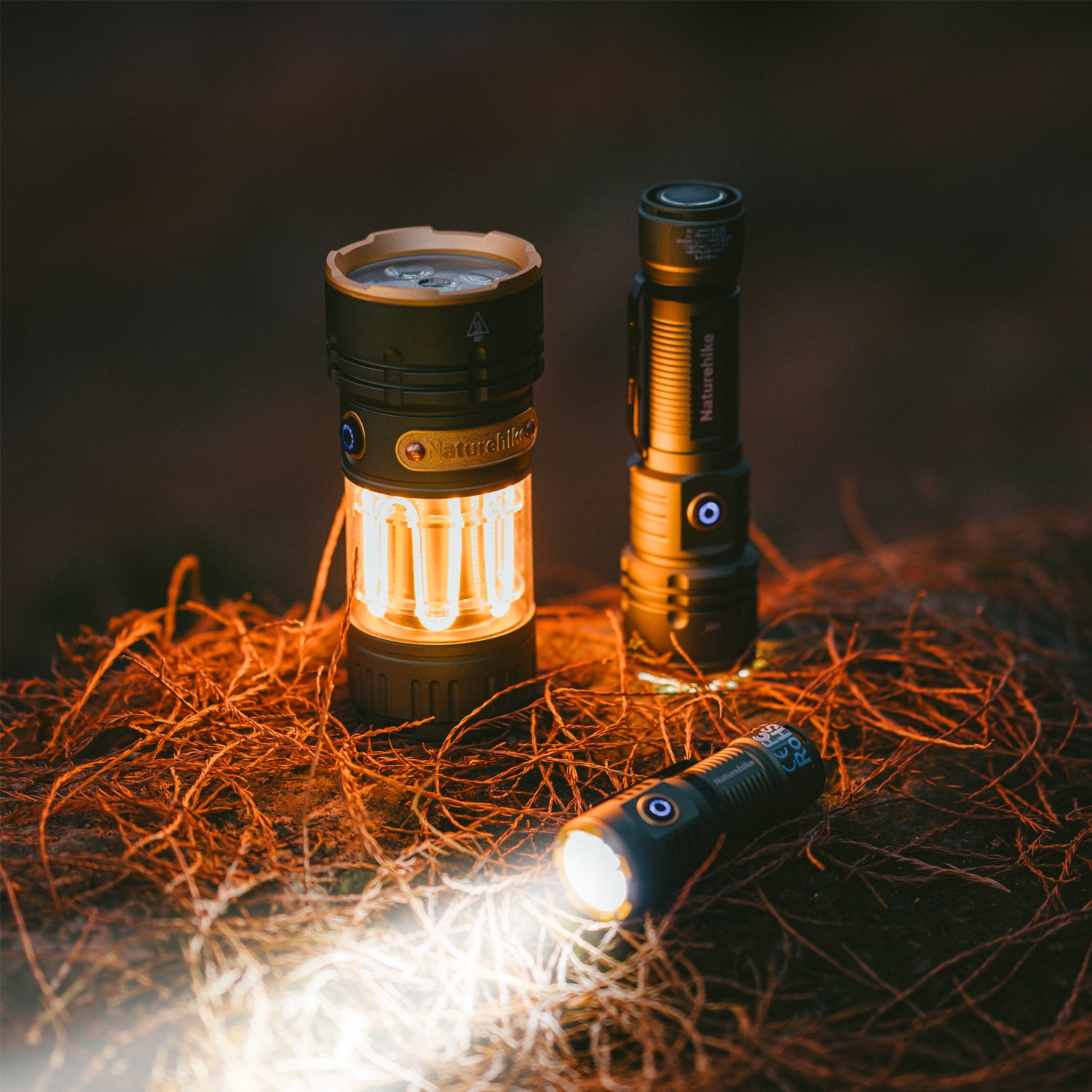 Naturehike，USB Rechargeable Outdoor Flashlight, High Lumen Flashlight, Tactical Emergency Flashlight, Long Battery Life LED Flashlight, Three light modes, IP44 Waterproof