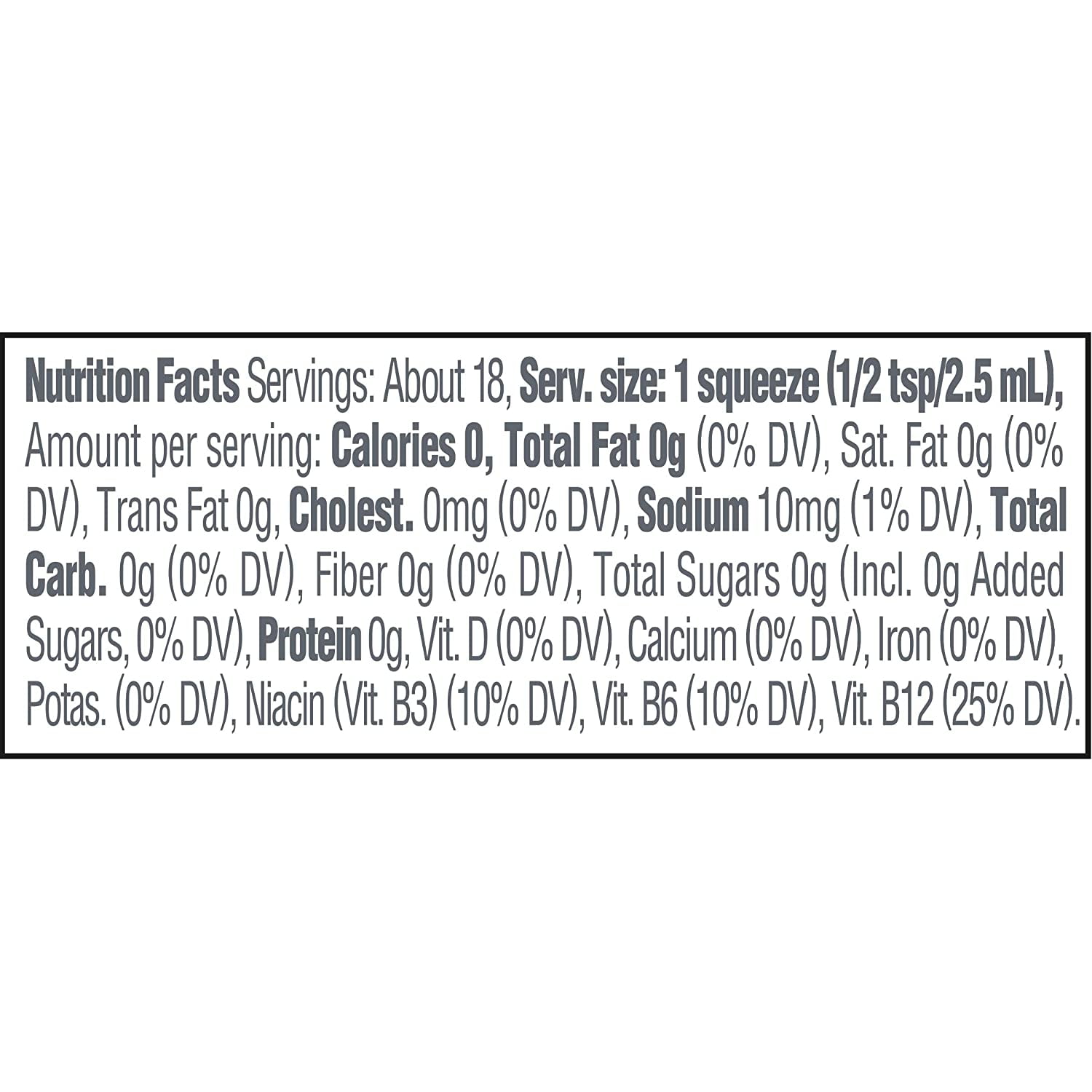 Mio Energy Liquid Water Enhancer, Green Thunder, 1.62 OZ (Pack of 6)
