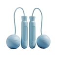 thumbnail image 4 of Cuerda para saltar Operación silenciosa Diseño ponderado Cuerda para saltar portátil sin cuerda para adultos Estudiantes para fitness Azul, 4 of 5