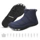 thumbnail image 2 of Botas de nieve de invierno Minimalistas de entrenadores descalzos Boots sin deslizamiento Carrete de carreras Cierre de cierre Fashion Booties Forrados para hombres Mujeres, 2 of 9