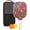 White-4, variant on Pickleball Paddles Set Of 1, Fiberglass Surface, Floral, Flowers Print, 1 Paddle, 2 Balls & Bag