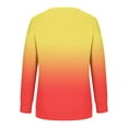 thumbnail image 3 of Jsaierl Sweatshirt for Women Funny Gradient Graphic Sweatshirts Crewneck Tunic Pullover Tops Oversized Long Sleeve Blouses Womens Sweatshirts, 3 of 3