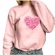 thumbnail image 1 of Moda mujer Casual impresión suelta manga larga señoras sudaderas Tops Pompotops gfhjh2296, 1 of 5