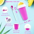 thumbnail image 6 of Slushy Maker Cup - TIK TOK Quick Frozen Magic Squeeze Cup, Double Layers Slushie Cup, DIY Homemade Squeeze Icy Cup, Fasting Cooling Make And Serve Slushy Cup For Milk Shake, Smoothies, Slushies, 6 of 9