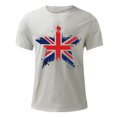 thumbnail image 4 of Mens Casual Manga Corta Botón Abajo Camisetas Estados Unidos Bandera Impresión Cuello Redondo Suéter Camiseta, Poliéster Casual Uso Diario para Hombres, 4 of 5