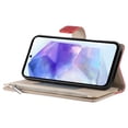 thumbnail image 4 of Funda cartera GANGXUN para Samsung Galaxy A55 , cuero PU con tarjetero, cremallera, correa de mano, soporte y protección 479°, 4 of 6