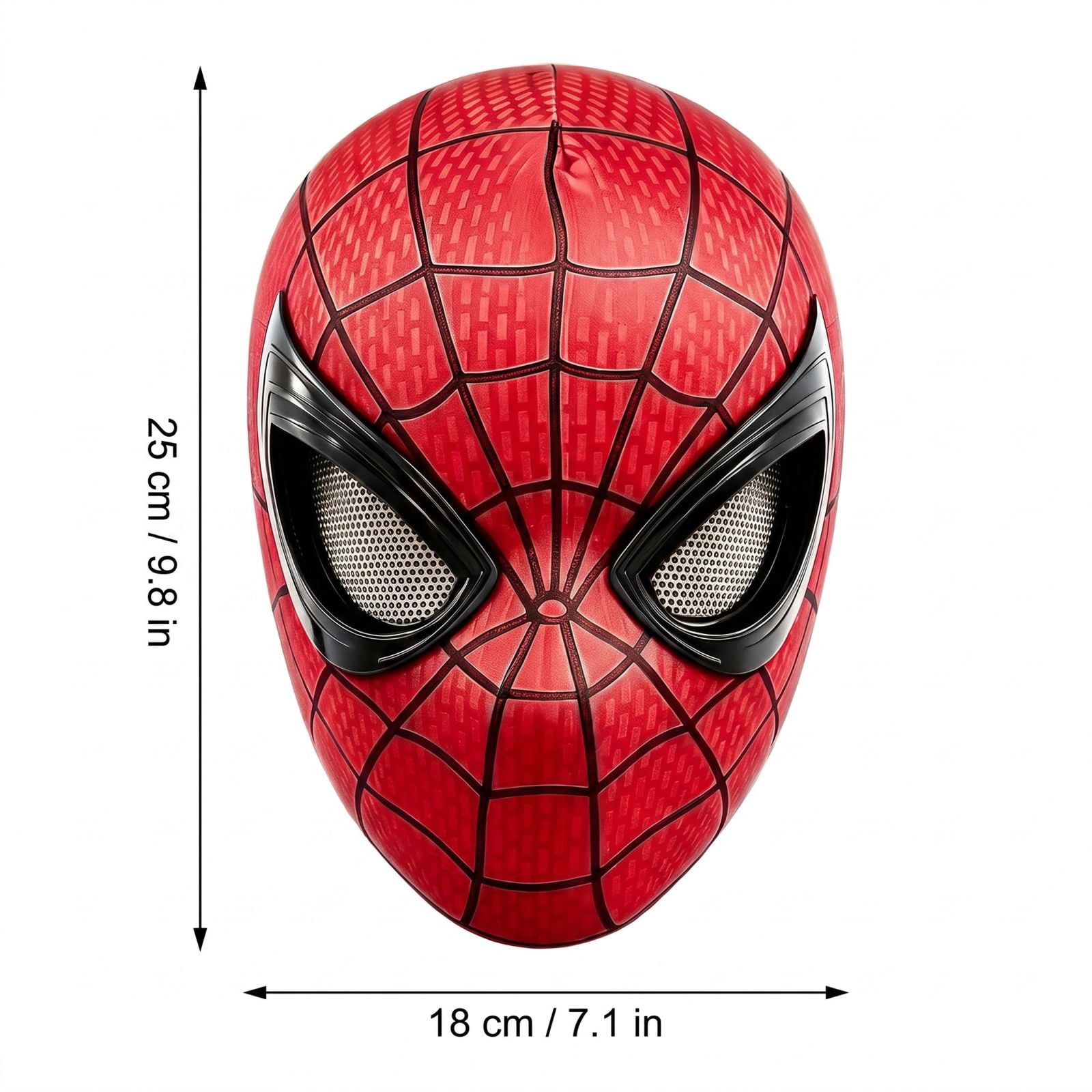 Spider Hero Electric Mask Ring Remote Control Moving Eyes Winking Helmet Full Face Headwear USB Rechargeable Party Cosplay Costume Prop
