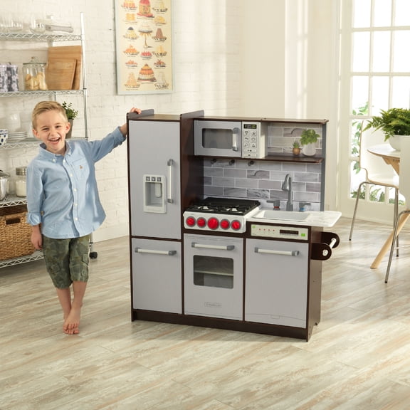 KidKraft Uptown Elite Espresso Play Kitchen with EZ Kraft Assembly™