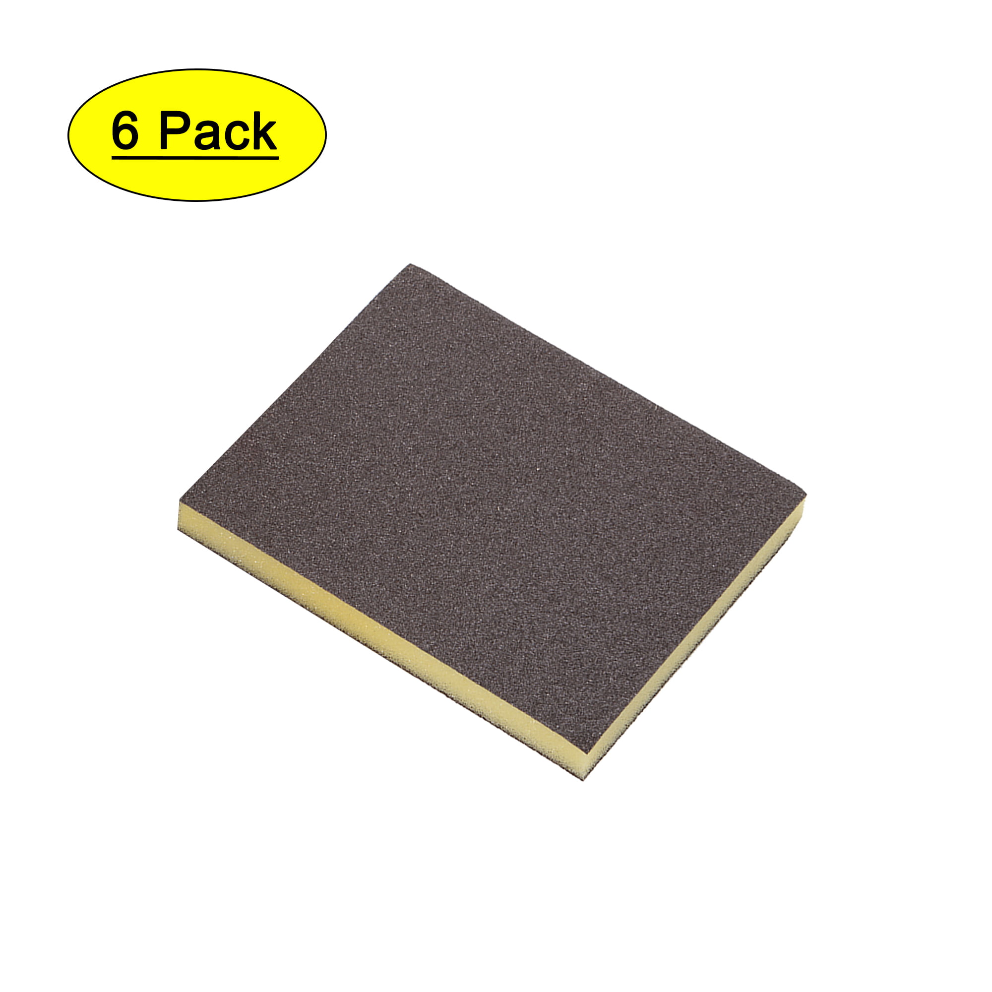 Sanding Sponge 150 Grit Sanding Block Pad Brown 6pcs 