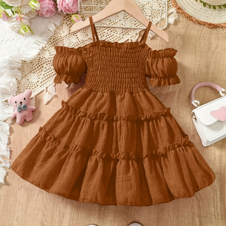 chocolate brown toddler dress Chocolate Tutu Puffy First Baby Birthday Party Dress, Flower Girl Dress, Brown Princess Prom Gown, Pageant Toddler Special Occasion Apparel