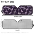thumbnail image 5 of HUIACONG Sunshade Sun Shade Windshield Heat Shield Sun Visor Mat Compatible with Jeep Wrangler Rubicon Sahara TJ JK JKU 2 Door & 4 Door Purple Butterfly, 5 of 6