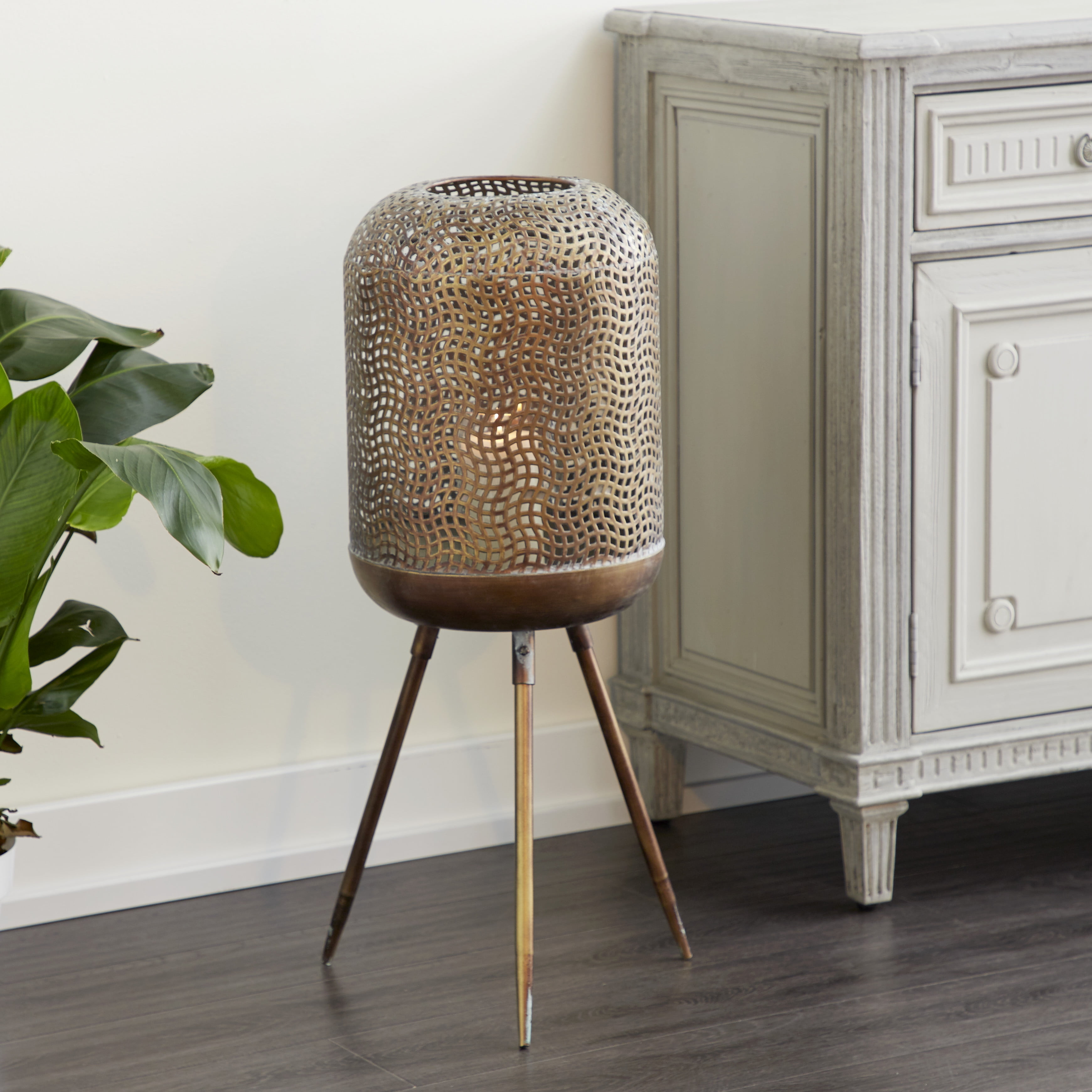 gold floor lantern